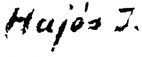 Hajós, Imre László Signature