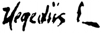 Hegedüs, László Signature