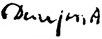 Demjén, Attila Signature