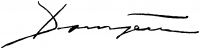 Domján, József Signature