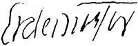 Erdei, Viktor (Epstein Győző) Signature