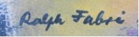 Fábri, Rezső (Ralph) Signature