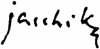 Jaschik, Álmos, Signature