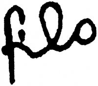 Fischer, Ilona (Filo Lola, Mihályfi Ernőné) Signature