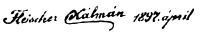 Fleischer, Kálmán Signature