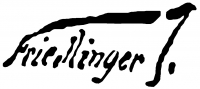  Friedlinger, Jenő Signature