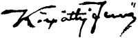  Kárpáthy, Jenő Signature