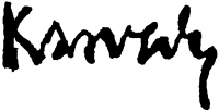 Karvaly, Mór Signature