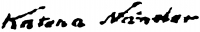 Katona, Nándor Signature