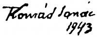  Konrád, Ignác Signature