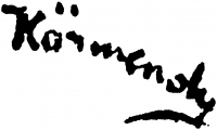 Körmendi-Frim, Ervin Signature