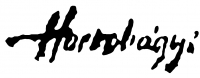  Hortobágyi, Endre Signature