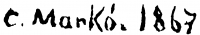 Ifj. Markó, Károly jr. Signature