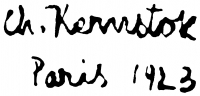 ifj. Kernstok, Károly Signature