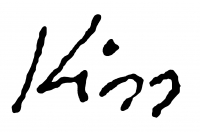 Kiss, Ilona Signature