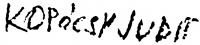 Kopócsy, Judit (dr. Vass Mátyásné) Signature