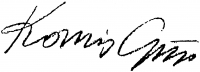  Kornis, György Signature
