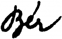 Bér, Dezső Signature