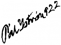  Pál, István Signature