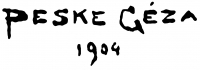  Peske, Géza Signature