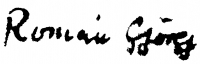  Román, György Signature