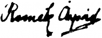 Romek, Árpád Signature