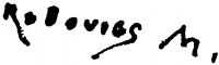 Rubovics, Márk Signature