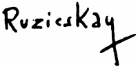  Ruzicskay, György Signature