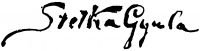 Stetka, Gyula Signature