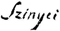 Szinyei Merse, Pál Signature