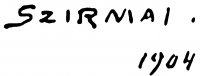 Szirmai, Antal Signature