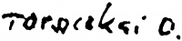 Toroczkay, Oszvald Signature