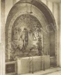 A Kernstok Károly tervei alapján készült fürdőszoba-mozaik Grünwald Mór budapesti Ostrom utcai villájában, 1910-es évek