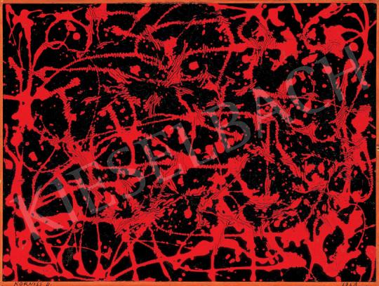  Korniss Dezső - Fekete és vörös (Hommage a Jackson Pollock), 1959 | 31. Aukció aukció / 157 tétel