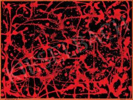  Korniss, Dezső - Black and Red (Hommage a Jackson Pollock), 1959 