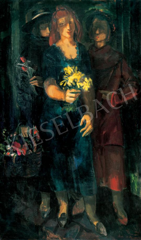  Duray Tibor - Hölgyek virággal, 1940-es évek | 31. Aukció aukció / 197 tétel