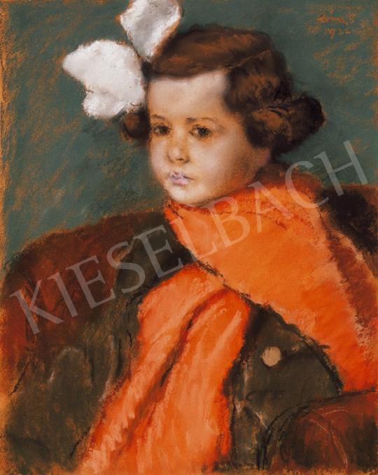 Rippl-Rónai József - Leányka arcképe vörös kendővel | 20. Aukció aukció / 64 tétel