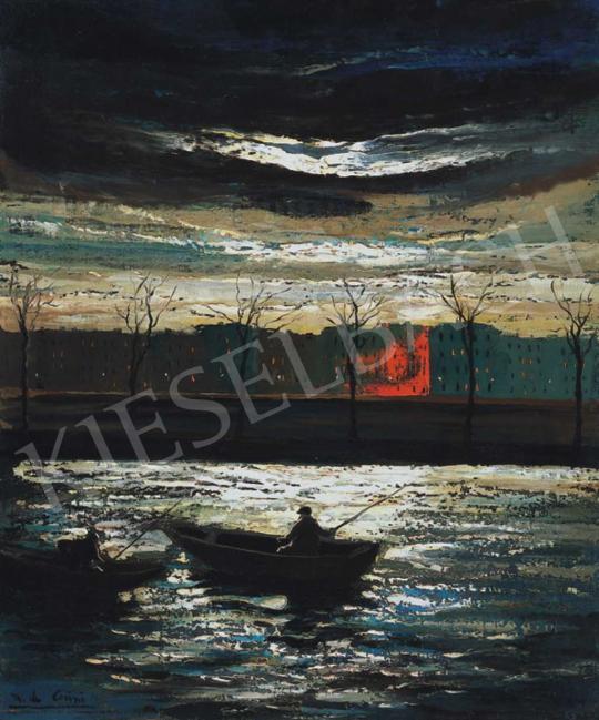 Corini, Margit - Riverbank in Moonlight (The Bank of the Seine) | 32nd Auction auction / 3 Lot
