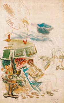  Ámos, Imre - Self-portrait on the Bank of the Seine with an Angel, 1937 | 20th Auction auction / 81 Lot