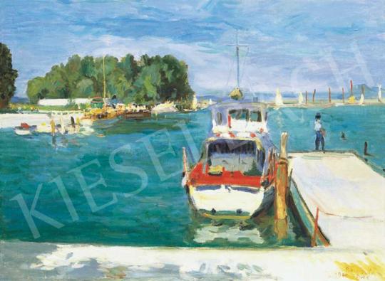  Boldizsár, István - Harbour at Lake Balaton | 32nd Auction auction / 111 Lot