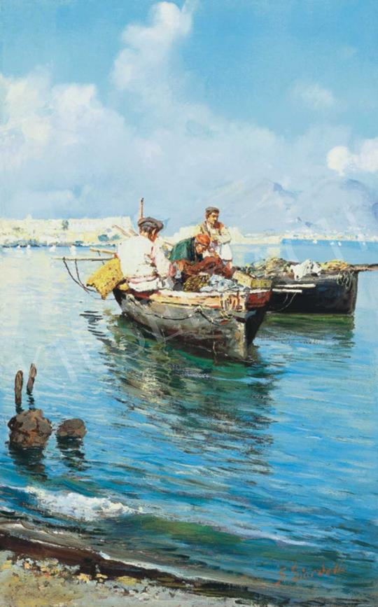 Giardiello, Giuseppe - Halászok a Nápolyi-öbölben | 32. Aukció aukció / 113 tétel