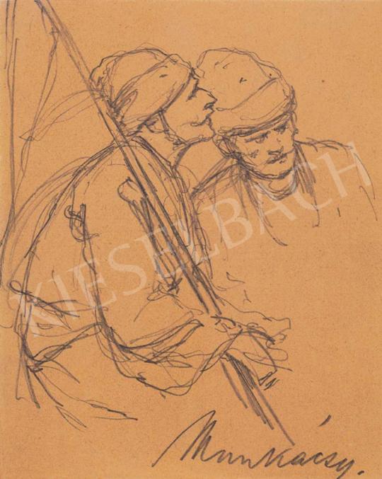  Munkácsy, Mihály - Draft (Two Peasants) | 32nd Auction auction / 123 Lot