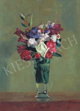 Mund Hugó - Virágok vázában 