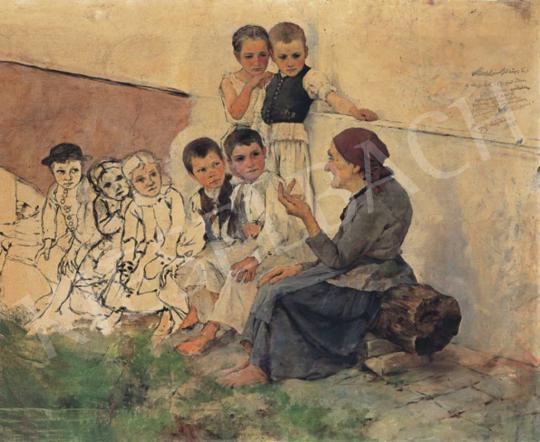  László, Fülöp - Children, 1891 | 32nd Auction auction / 135 Lot
