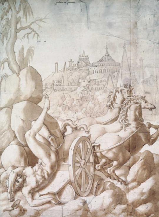 16. századi művész, 1600 körül - Lovas jelenet | 32. Aukció aukció / 197 tétel