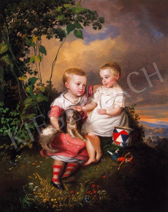  Sterio, Károly - Children with a Puppy | 20th Auction auction / 93 Lot