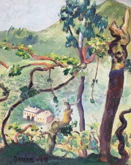 Berény, Róbert - View from the Trees, 1918 