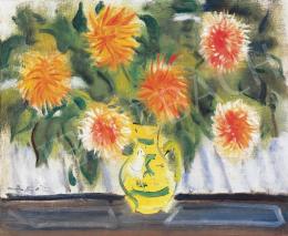  Márffy, Ödön - Flower Still-Life (Dahlias) 