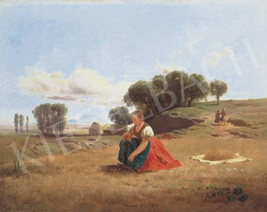 Markó Ferenc - Nyár a mezőn, 1863 | 33. Aukció aukció / 43 tétel