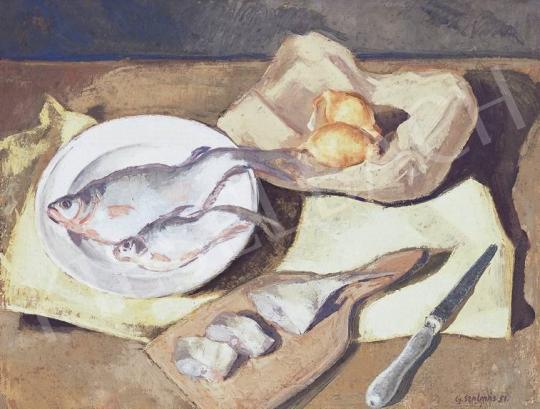 Szalmás, Béla - Still-Life with Fish, 1951 | 33rd Auction auction / 52 Lot